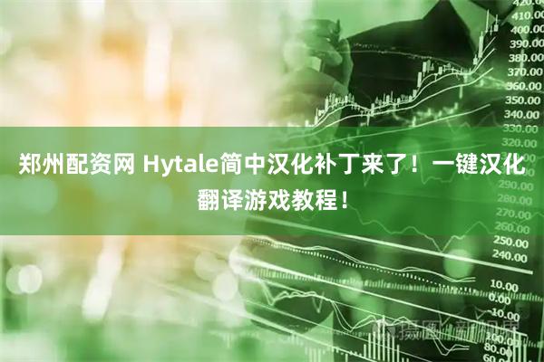郑州配资网 Hytale简中汉化补丁来了！一键汉化翻译游戏教程！